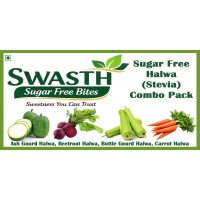 Swasth Combo Pack SUGAR FREE Halwa-400 gms (Made From STEVIA)